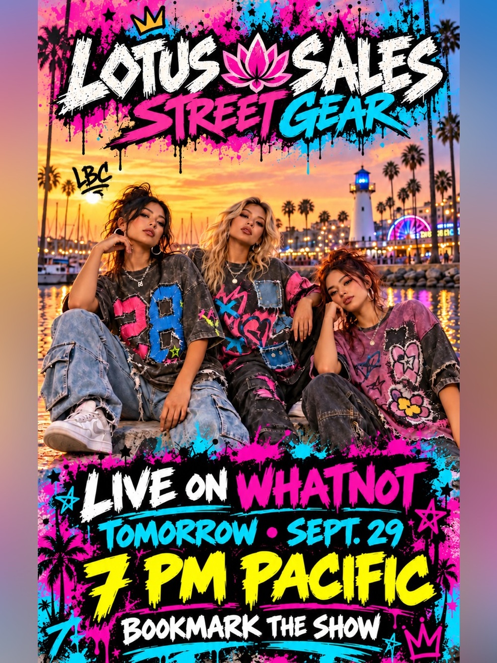 Lotus Sales Street Gear Graffiti Graphic OS TEES